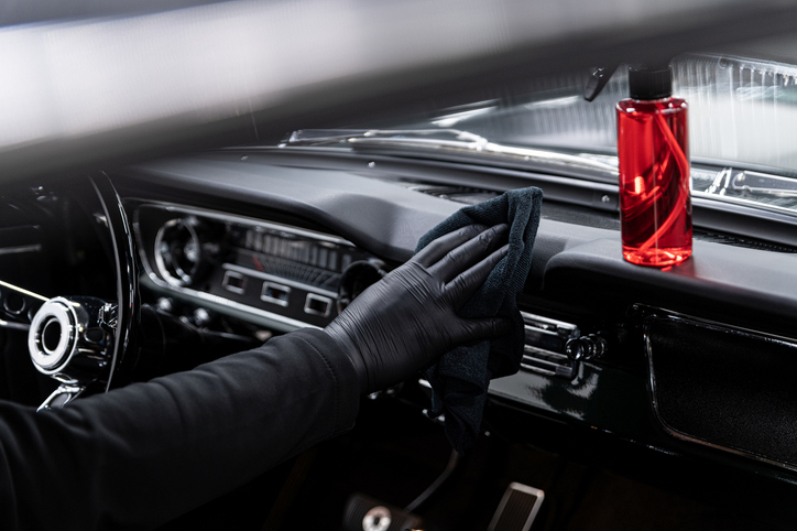 Véhicule entretenu par un service d’esthétique automobile
