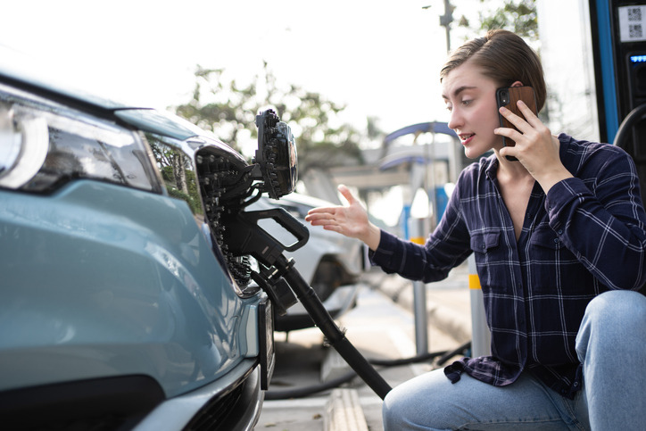 véhicule électrique en panne